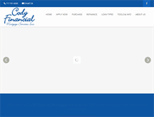 Tablet Screenshot of codyfinancial.com